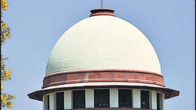 A view of the Supreme Court of India. (Biplov Bhuyan/HT PHOTO)