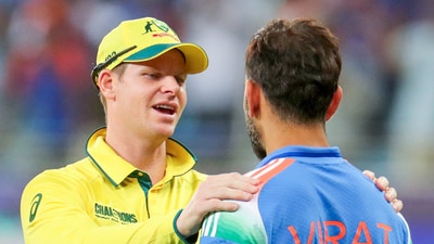 Virat Kohli with Australia's captain Steve Smith after India's win in the ICC Champions Trophy 2025 semi-final match in Dubai (REUTERS) Virat Kohli with Australia's captain Steve Smith after India's win in the ICC Champions Trophy 2025 semi-final match in Dubai (REUTERS)