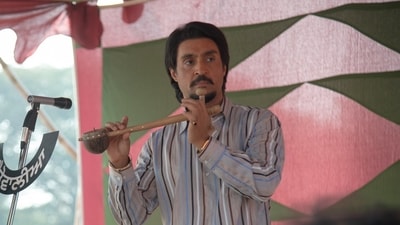 Diljit Dosanjh in a still from Chamkila. Winners will be announced on March 25 during a special ceremony.