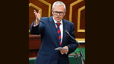 Jammu and Kashmir chief minister Omar Abdullah. (Waseem Andrabi/HT) Jammu and Kashmir chief minister Omar Abdullah. (Waseem Andrabi/HT)