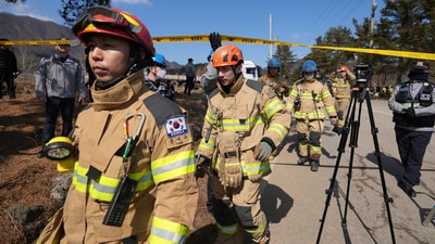 South Korea and the US are scheduled to start their annual Freedom Shield military exercise on Monday. The joint drills, which are scheduled to run until March 20, aim to strengthen the readiness of the alliance for threats such as North Korea.In pic: South Korean firefighters work near a bomb accident site in Pocheon. (AP) South Korea and the US are scheduled to start their annual Freedom Shield military exercise on Monday. The joint drills, which are scheduled to run until March 20, aim to strengthen the readiness of the alliance for threats such as North Korea.In pic: South Korean firefighters work near a bomb accident site in Pocheon. (AP)