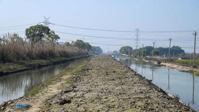 The Gurugram Water Supply (GWS) Channel was originally constructed in 1992 to supply water to Gurugram and neighbouring areas. (Parveen Kumar/HT Photo) The Gurugram Water Supply (GWS) Channel was originally constructed in 1992 to supply water to Gurugram and neighbouring areas. (Parveen Kumar/HT Photo)