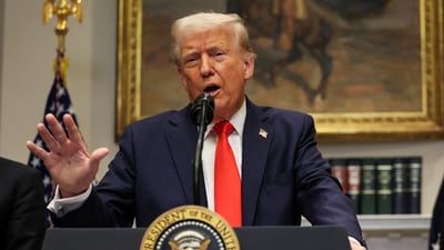 Trump delays 25% tariffs on Mexican goods for another month after talks with Mexico’s president. (REUTERS FILE)