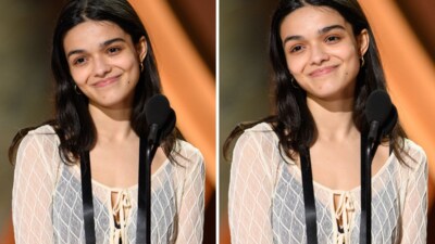 The 23-year-old actress, known for her role in West Side Story, was seen wearing a simple white dress without any makeup (X/@FilmUpdates) The 23-year-old actress, known for her role in West Side Story, was seen wearing a simple white dress without any makeup (X/@FilmUpdates)