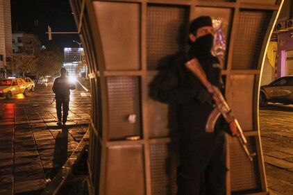 Syrian government forces are deployed amid heightened security in Damascus, Syria, Thursday, March 6, 2025. (AP) Syrian government forces are deployed amid heightened security in Damascus, Syria, Thursday, March 6, 2025. (AP)