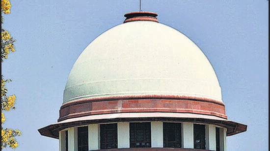 A view of the Supreme Court of India. (Biplov Bhuyan/HT PHOTO)