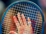 Latvia's Jelena Ostapenko greets the crowd after winning the 2025 WTA Qatar Open semi-final tennis match against Poland�s Iga Swiatek at the Khalifa International Tennis Complex in Doha on February 14, 2025. (Photo by KARIM JAAFAR / AFP) Latvia's Jelena Ostapenko greets the crowd after winning the 2025 WTA Qatar Open semi-final tennis match against Poland�s Iga Swiatek at the Khalifa International Tennis Complex in Doha on February 14, 2025. (Photo by KARIM JAAFAR / AFP)