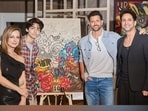  Hrithik and Sussanne's son Hridhaan was also seen at the party.
