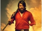 Yash in a still from the Kannada hit KGF Chapter 2 directed by Prashanth Neel.