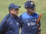 Ravi Shastri (L) and MS Dhoni's firm stance changed Indian cricket forever Ravi Shastri (L) and MS Dhoni's firm stance changed Indian cricket forever