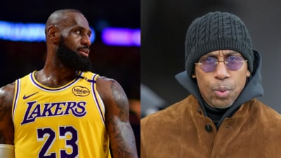 Stephen A. Smith disclosed that his pregame confrontation with LeBron James stemmed from comments about Bronny James. (AP/Gary A. Vasquez-Imagn Images) Stephen A. Smith disclosed that his pregame confrontation with LeBron James stemmed from comments about Bronny James. (AP/Gary A. Vasquez-Imagn Images)
