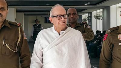 British national Christian Michel James, the alleged middleman in the AgustaWestland money laundering case, at Rouse Avenue court in New Delhi on Friday. (PTI) British national Christian Michel James, the alleged middleman in the AgustaWestland money laundering case, at Rouse Avenue court in New Delhi on Friday. (PTI)