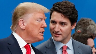 Trump alleged that Trudeau was using the "tariff problem" for his re-election bid while also insisting that Trudeau was responsible for creating the issue. (File) (AP) Trump alleged that Trudeau was using the "tariff problem" for his re-election bid while also insisting that Trudeau was responsible for creating the issue. (File) (AP)