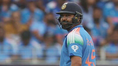 India's captain Rohit Sharma during the Champions Trophy semi-final (AP) India's captain Rohit Sharma during the Champions Trophy semi-final (AP)