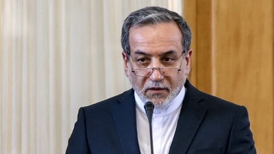 Iran's Foreign Minister Abbas Araghchi gives a joint press conference at the foreign ministry headquarters in Tehran. (AFP file) Iran's Foreign Minister Abbas Araghchi gives a joint press conference at the foreign ministry headquarters in Tehran. (AFP file)