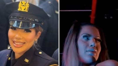 NYPD’s special victims unit detective Melissa Mercado is facing backlash for a music video. (X/@NYPDSVU, @worldstarhiphop)