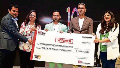 Nymbleup Solutions Pvt Ltd bagged ₹1.5 crore in funding, the highest among the five firms. (HT Photo) Nymbleup Solutions Pvt Ltd bagged ₹1.5 crore in funding, the highest among the five firms. (HT Photo)