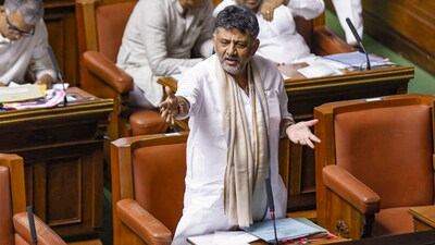 DK Shivakumar slams BJP ahead of Karnataka Budget. (DIPP) DK Shivakumar slams BJP ahead of Karnataka Budget. (DIPP)