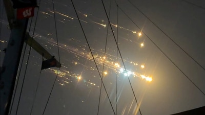 The Starship's breakup in space occurred after the SpaceX live stream of the mission showed it tumbling uncontrollably. (X/@GeneDoctorB via REUTERS)