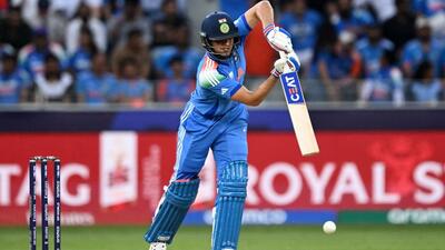 Shubman Gill in action during the ongoing Champions Trophy in Dubai. (AFP) Shubman Gill in action during the ongoing Champions Trophy in Dubai. (AFP)