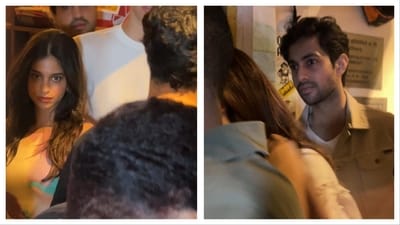 Suhana Khan and Agastya Nanda were spotted enjoying a dinner outing in Mumbai with Shweta.