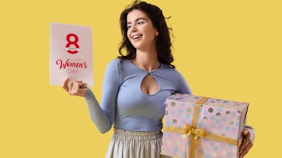 Women's Day gifts to make her feel loved. (Adobe Stock) Women's Day gifts to make her feel loved. (Adobe Stock)