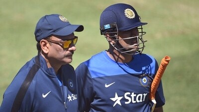 Ravi Shastri (L) and MS Dhoni's firm stance changed Indian cricket forever (Getty) Ravi Shastri (L) and MS Dhoni's firm stance changed Indian cricket forever (Getty)