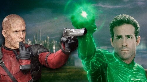 Ryan Reynolds as Deadpool and Green Lantern