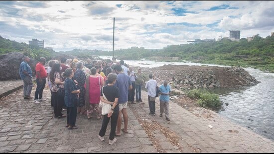 The PMC is executing the river rejuvenation and beautification project along a 44 km stretch between Sangamwadi Crematorium and Sadal Baba Dargah. (REPRESENTATIVE PHOTO)