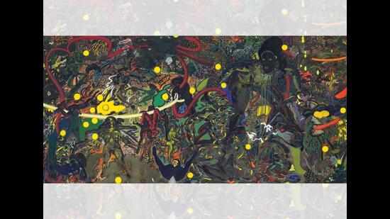 Circus (2022) creates a literal circus of human forms, depicting sex and violence along the way. (IMAGES COURTESY GALLERY MASKARA)