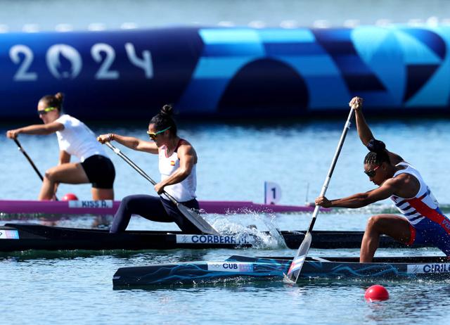Mir was on the jury of the Paris 2024 Olympics. She judged the canoe and kayak sprint events. (GETTY IMAGES)