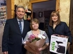The local party later posted a video in which one of the soldiers' mothers awkwardly thanked the party for the gifts. The local party later posted a video in which one of the soldiers' mothers awkwardly thanked the party for the gifts.