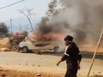 The Kuki protesters also set ablaze private vehicles and tried to stop a state transport bus traveling from Imphal to Senapati.