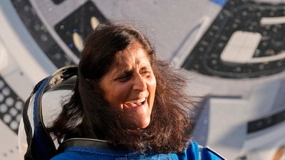 Taking a jibe at Sunita Williams and Butch Wilmore, Trump said, “I hope they like each other, maybe they’ll love each other, I don’t know. But they’ve been left up there. Think of it”. (AP) Taking a jibe at Sunita Williams and Butch Wilmore, Trump said, “I hope they like each other, maybe they’ll love each other, I don’t know. But they’ve been left up there. Think of it”. (AP)