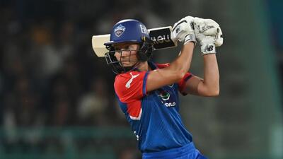 Delhi Capitals skipper Meg Lanning on way to scoring 92 in the Women’s Premier League match against Gujarat Giants in Lucknow on Friday. (Deepak Gupta/HT) Delhi Capitals skipper Meg Lanning on way to scoring 92 in the Women’s Premier League match against Gujarat Giants in Lucknow on Friday. (Deepak Gupta/HT)