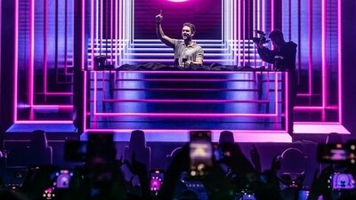 German record producer Zedd performed in Gurugram on Friday