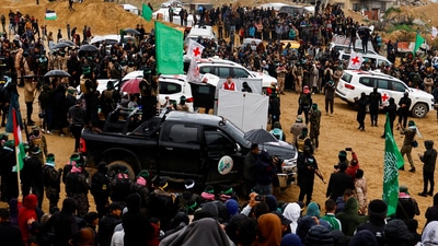 Hamas also said there were "positive indicators" for the start of the ceasefire's second-phase talks but did not elaborate. (Reuters)