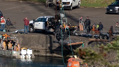 A car that was found in the Columbia river may be related to a family in Oregon that disappeared 66 years ago (The Oregonian via AP) A car that was found in the Columbia river may be related to a family in Oregon that disappeared 66 years ago (The Oregonian via AP)