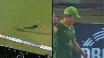 Jonty Rhodes produced a brilliant effort on the boundary line in the IML 2025 (IML T20)
