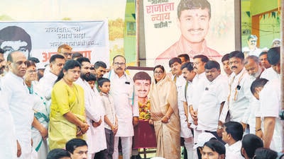 On March 8, the villagers of Massajog embarked on a Sadbhavana Yatra, organised by the Congress. (HT Photo) On March 8, the villagers of Massajog embarked on a Sadbhavana Yatra, organised by the Congress. (HT Photo)
