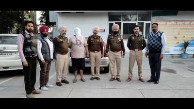 One of the accused in police custody in Ludhiana (HT) One of the accused in police custody in Ludhiana (HT)