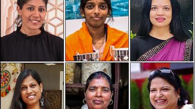 The women achievers who got the opportunity to post on PM Modi’s social media handles on the occasion of International Women's Day on Saturday. (ANI)