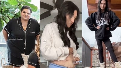 At her heaviest, the mother of three weighed 136 kg but now stands at 61 kg. (Instagram/@amyinhalf) At her heaviest, the mother of three weighed 136 kg but now stands at 61 kg. (Instagram/@amyinhalf)