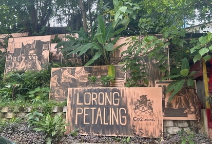 These murals mark the dead end of a Petaling lane famed for its artistic
street art. (Photo: Preeti Verma Lal) These murals mark the dead end of a Petaling lane famed for its artistic
street art. (Photo: Preeti Verma Lal)