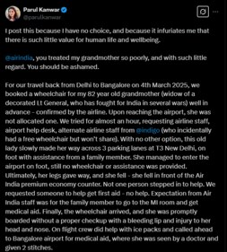 Post for Air India. (X/@parulkanwar)