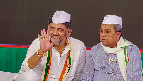 Hampi rape case: Karnataka Chief Minister Siddaramaiah and Deputy Chief Minister DK Shivakumar. (PTI)