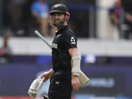 New Zealand's Kane Williamson reacts as he walks off the field after losing his wicket during the ICC Champions Trophy final cricket match between India and New Zealand at Dubai International Cricket Stadium in Dubai, United Arab Emirates, Sunday, March 9, 2025. (AP Photo/Christopher Pike) New Zealand's Kane Williamson reacts as he walks off the field after losing his wicket during the ICC Champions Trophy final cricket match between India and New Zealand at Dubai International Cricket Stadium in Dubai, United Arab Emirates, Sunday, March 9, 2025. (AP Photo/Christopher Pike)