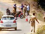 Hampi: Police personnel conduct an investigation after two women, including a foreign national, were allegedly raped near the Hampi heritage site. Hampi: Police personnel conduct an investigation after two women, including a foreign national, were allegedly raped near the Hampi heritage site.