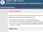 NEET MDS 2025 registration window will close on March 10 at natboard.edu.in. The direct link to apply is given here. 
