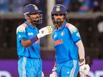 Hardik Pandya (L) and KL Rahul put on a very crucial partnership of 38 runs Hardik Pandya (L) and KL Rahul put on a very crucial partnership of 38 runs